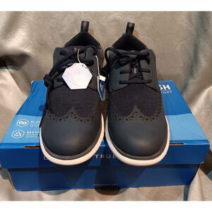 Nunn Bush Stance Knit Wingtip Oxford Navy Shoes 9 1/2 NEW Box Comfort Office